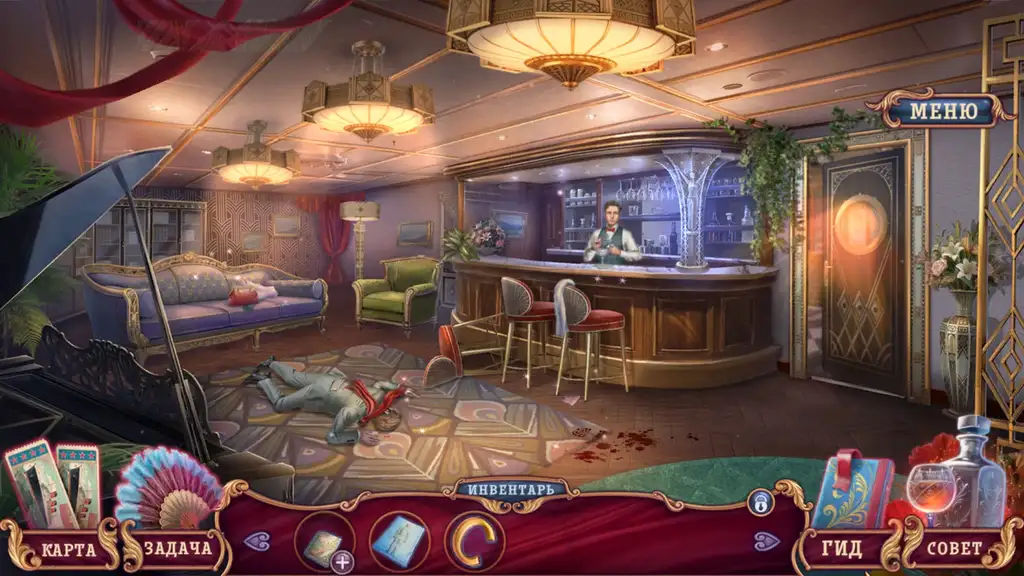 Скриншот игры Lady Mabel Mysteries: Death on Board  / Тайны леди Мейбл: Смерть на борту #4