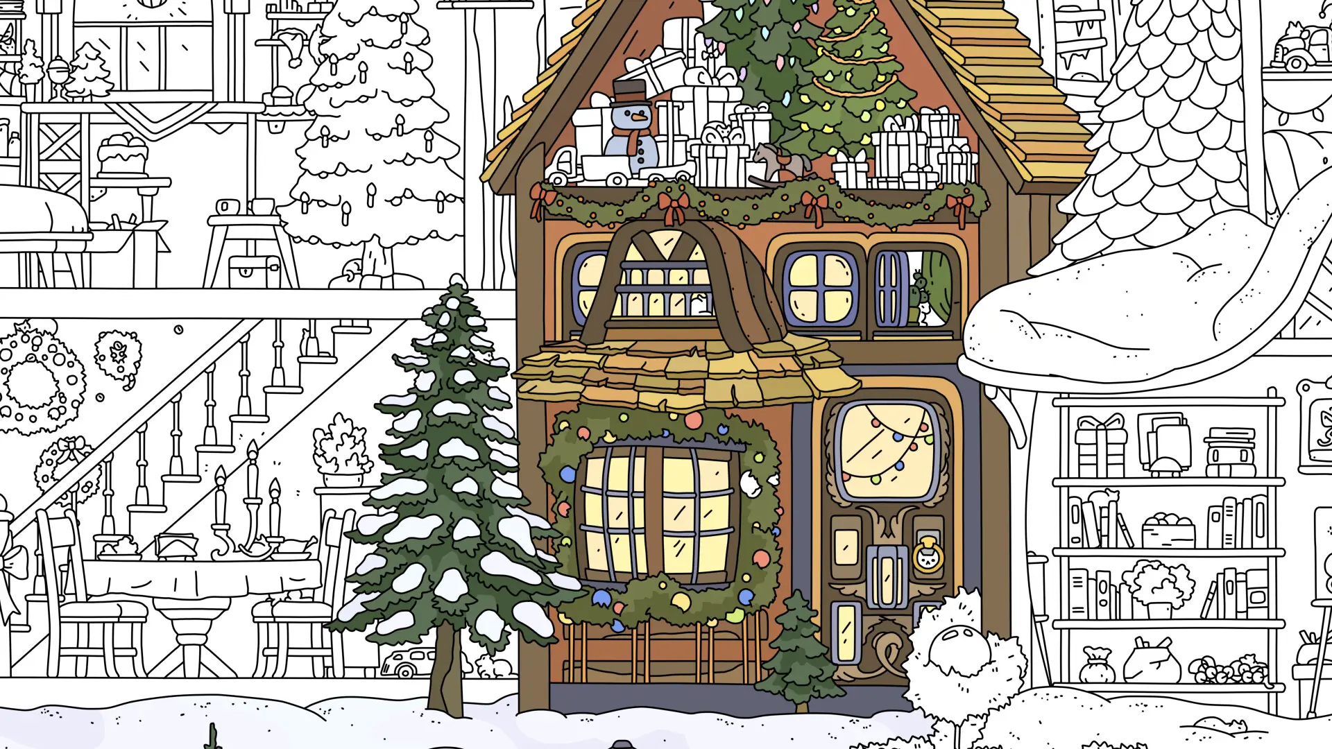 Скриншот игры Hidden Cats 8: Happy New Year #3