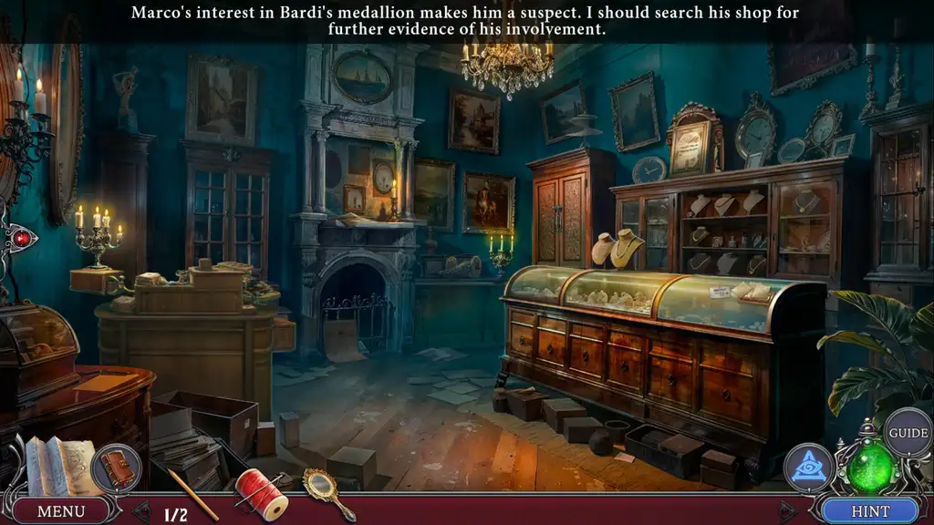 Скриншот игры Dark City 11: Florence Collectors Edition #4